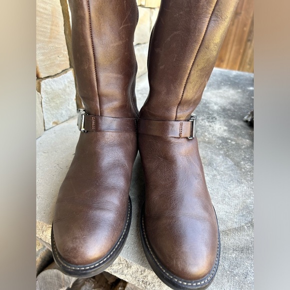 Ecco Sartorell 25 women’s knee high riding cocoa brown boots Sz-37(6.5) K - Picture 5 of 13